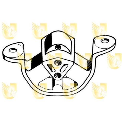 Lagerung Motor Unigom 396110 f&uuml;r Opel Vorne Vorne Rechts