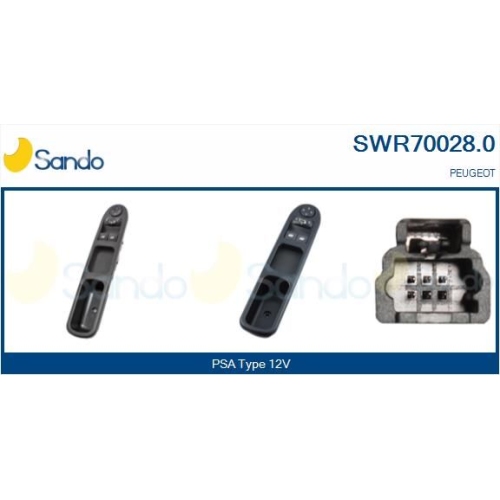 Schalter Fensterheber Sando SWR70028.0 für Citroën/peugeot