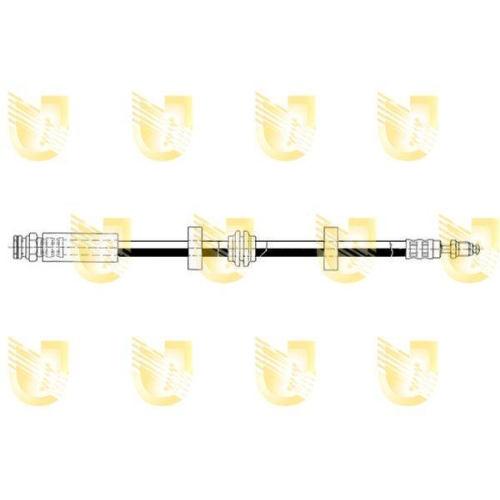 Bremsschlauch Unigom 377405 f&uuml;r Saab Vorne