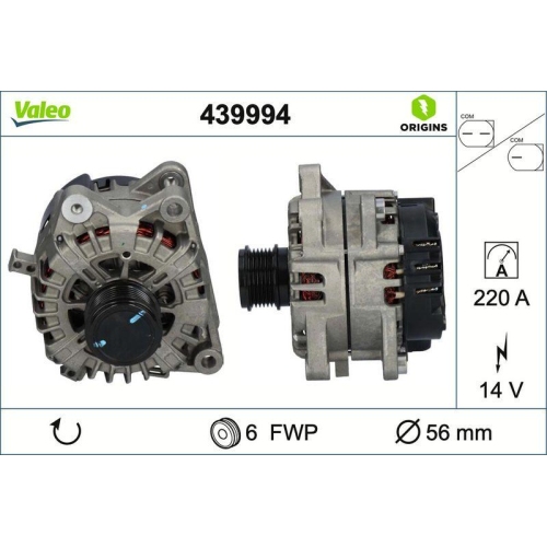 Generator Valeo 439994 Valeo Origins - New O.e. Technologie f&uuml;r Ford