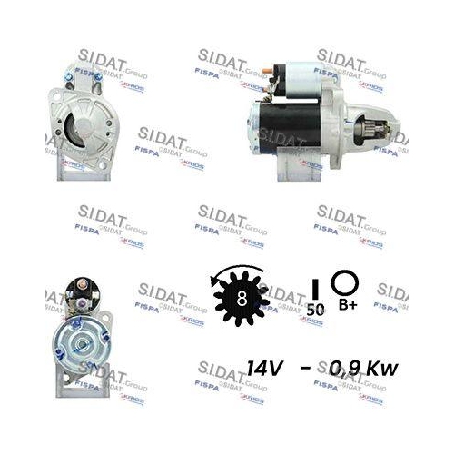 Starter Sidat S12MH0131 f&uuml;r Mitsubishi
