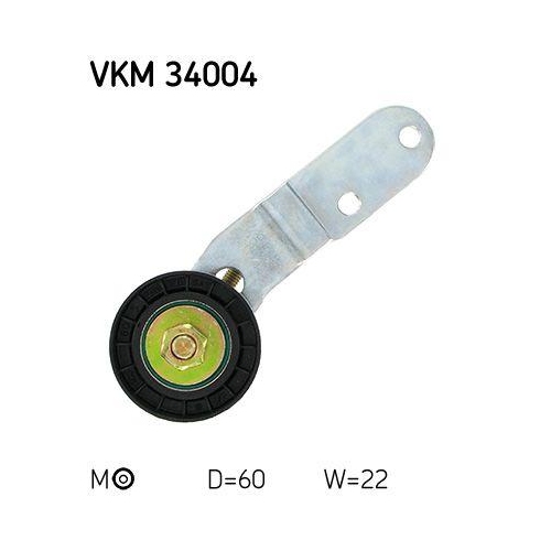 Riemenspanner Keilrippenriemen Skf VKM 34004 f&uuml;r Ford Mitte Links Oben