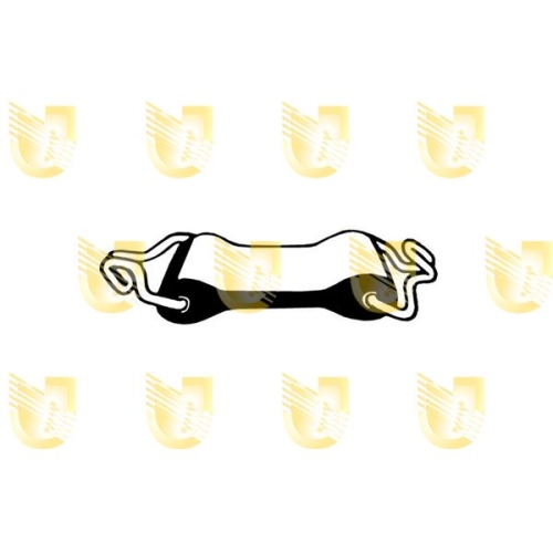 Gummistreifen Abgasanlage Unigom 165045 für Fiat Innocenti Lada Mitte