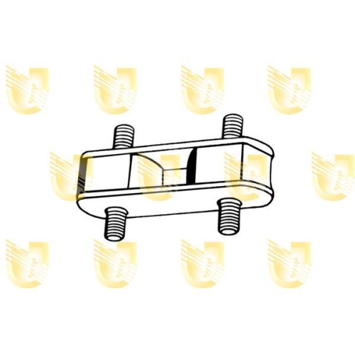 Lagerung Schaltgetriebe Unigom 395082 für Fiat Lancia Getriebeseitig