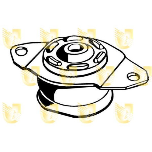 Lagerung Motor Unigom 395088 f&uuml;r Fiat Hinten