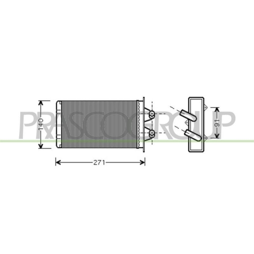 W&auml;rmetauscher Innenraumheizung Prasco FT017H001 Aq f&uuml;r Fiat