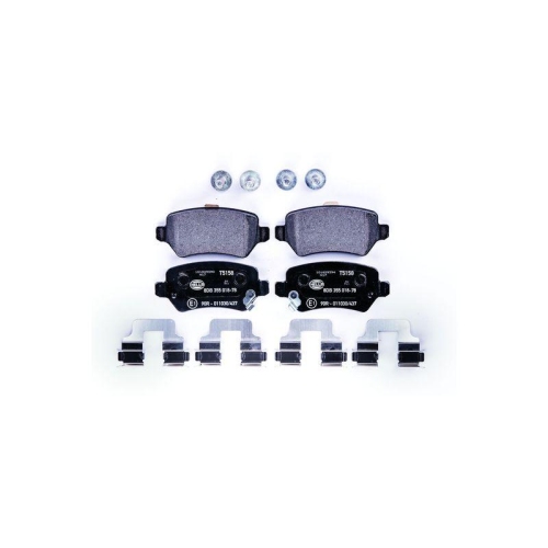 Bremsbelagsatz Scheibenbremse Hella 8DB 355 018-781 f&uuml;r Opel Vauxhall Chevrolet