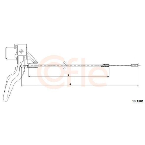 Motorhaubenzug Cofle 13.1801 f&uuml;r Opel