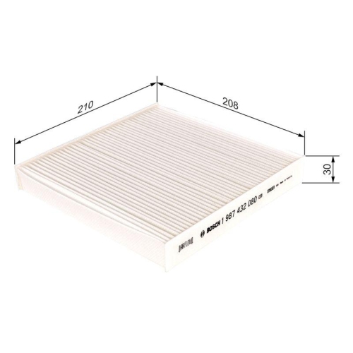 Filter Innenraumluft Bosch 1987432080 f&uuml;r Renault