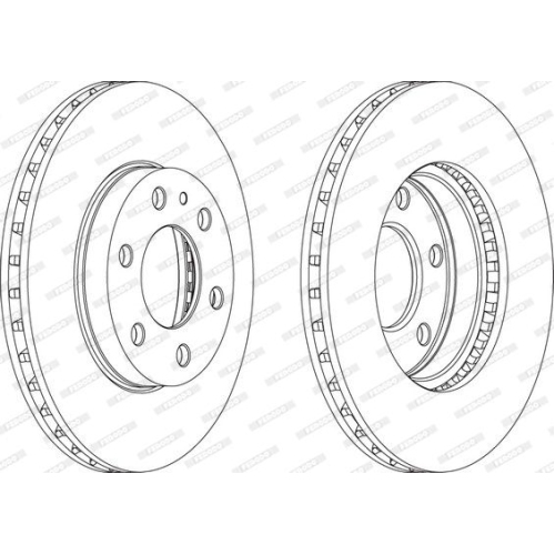 Bremsscheibe Ferodo FCR314A Premier f&uuml;r Iveco Vorderachse