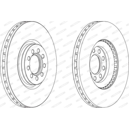 Bremsscheibe Ferodo FCR317A Premier f&uuml;r Iveco Vorderachse