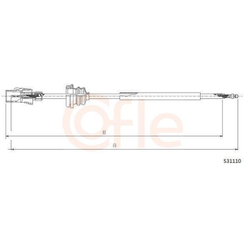Tachowelle Cofle S31110 für Vag VW