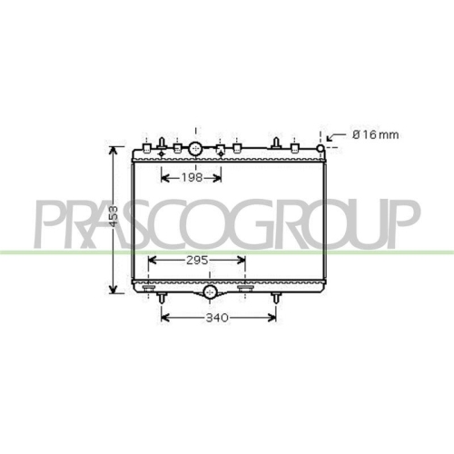K&uuml;hler Motork&uuml;hlung Prasco CI304R007 Prascoselection f&uuml;r Citro&euml;n Peugeot