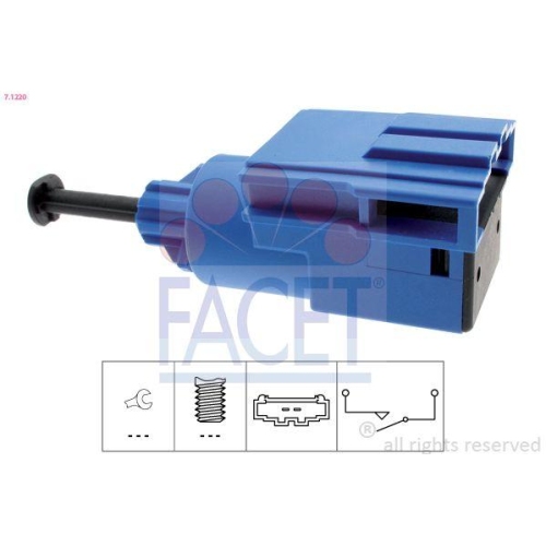 Schalter Kupplungsbetätigung (gra) Facet 7.1220 Made In Italy - Oe Equivalent VW