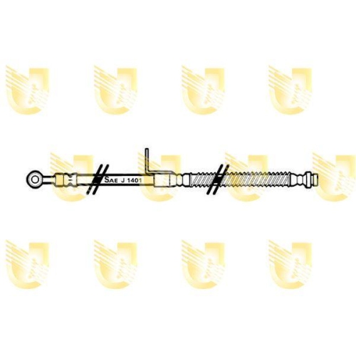 Bremsschlauch Unigom 377559 f&uuml;r Hyundai Vorderachse Links