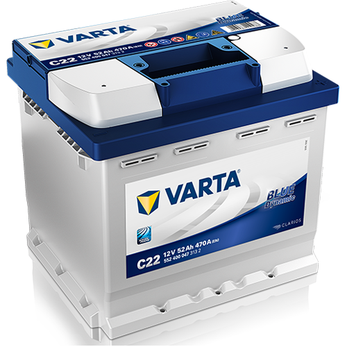Starterbatterie Varta 5524000473132 Blue Dynamic f&uuml;r Audi Bmw Citro&euml;n Fiat Ford