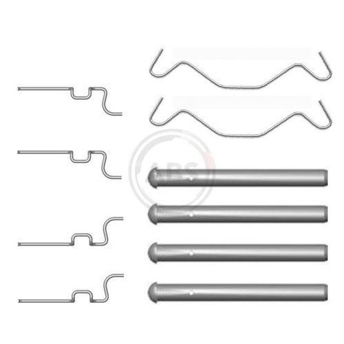 Zubehörsatz Scheibenbremsbelag A.b.s. 1683Q für Toyota Hinterachse