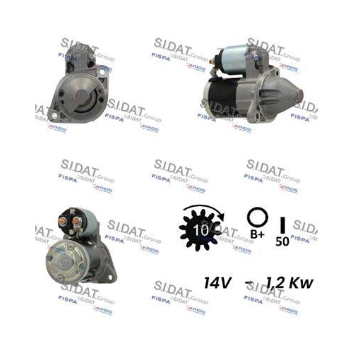 Starter Sidat S12MH0346 für Mitsubishi