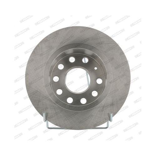 2 Bremsscheibe FERODO DDF1224 PREMIER f&uuml;r AUDI SEAT SKODA VW VAG, Hinterachse