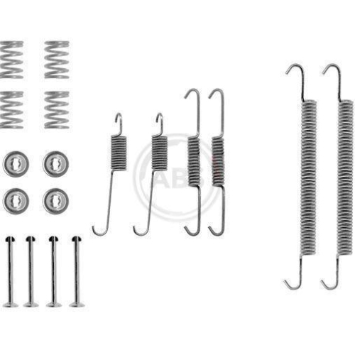 Zubehörsatz Bremsbacken A.b.s. 0757Q für Citroën Peugeot Renault Hinterachse