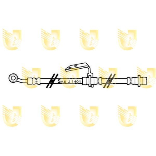 Bremsschlauch Unigom 377575 f&uuml;r Honda Vorderachse Links