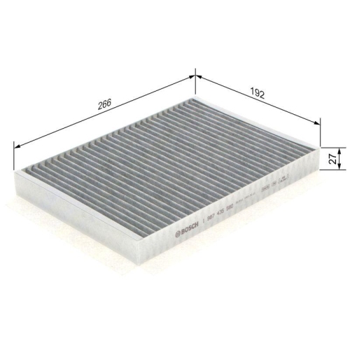 Filter Innenraumluft Bosch 1987435580 f&uuml;r Gmc Opel