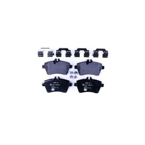 Bremsbelagsatz Scheibenbremse Hella 8DB 355 011-371 f&uuml;r Mercedes Benz Evobus