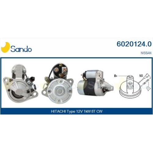 Starter Sando 6020124.0 für Mitsubishi Nissan Hitachi