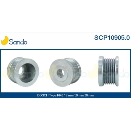 Riemenscheibe Generator Sando SCP10905.0 f&uuml;r Mercedes Benz Mercedes Benz