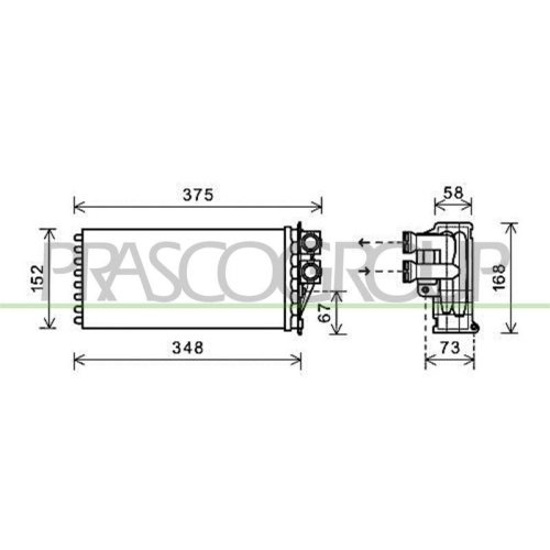 W&auml;rmetauscher Innenraumheizung Prasco PG520H001 Aq f&uuml;r Peugeot