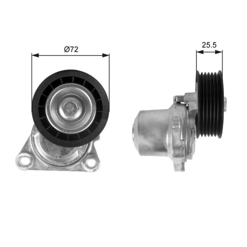 Riemenspanner Keilrippenriemen Gates T38408 Drivealign&trade; f&uuml;r Ford Mazda Ford Usa