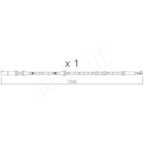 Warnkontakt Bremsbelagverschlei&szlig; Metelli SU.288 f&uuml;r Bmw Hinterachse