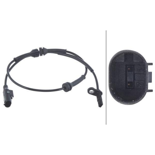 Sensor Raddrehzahl Hella 6PU 012 039-641 f&uuml;r Fiat Ford Abarth Hinterachse