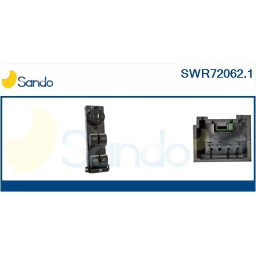Schalter Fensterheber Sando SWR72062.1 für Ford Fahrerseitig