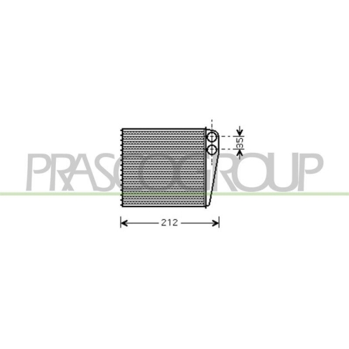 W&auml;rmetauscher Innenraumheizung Prasco RN325H001 Aq f&uuml;r Nissan Renault