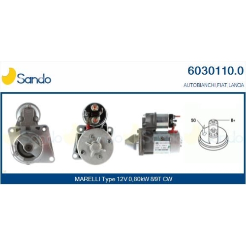Starter Sando 6030110.0 für Fiat