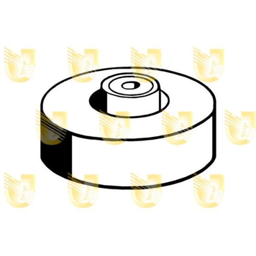 Lagerung Motor Unigom 395151 f&uuml;r Fiat Lancia Hinten