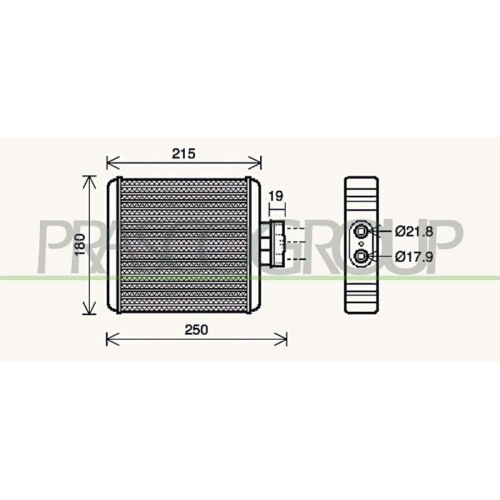 W&auml;rmetauscher Innenraumheizung Prasco SK320H001 Aq f&uuml;r Skoda