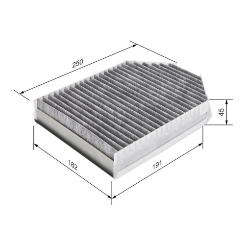 Filter Innenraumluft Bosch 1987435509 f&uuml;r Jaguar