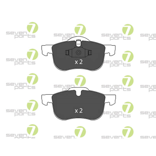 Bremsbelagsatz Scheibenbremse 7 Seven Parts SVP20150 f&uuml;r Volvo 1. Vorderachse