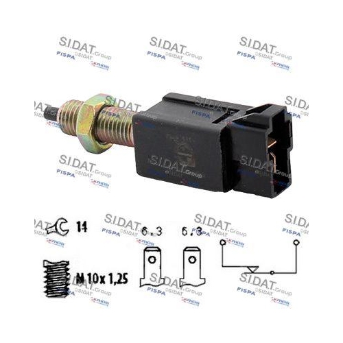 Bremslichtschalter Sidat 5.140017 für Daihatsu Mazda Mitsubishi Opel Toyota Kia