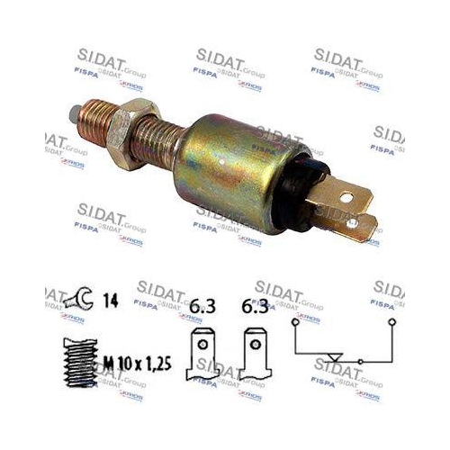 Bremslichtschalter Sidat 5.140018 für Mitsubishi Nissan