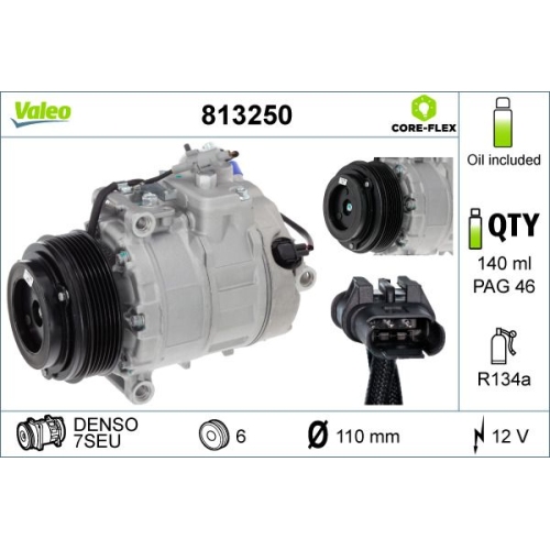 Kompressor Klimaanlage Valeo 813250 Valeo Core-flex für Bmw
