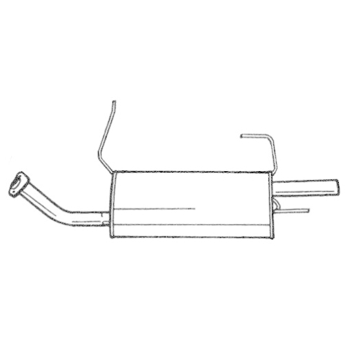 Endschalld&auml;mpfer Sigam 38608 f&uuml;r Nissan