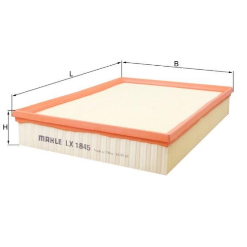 Luftfilter Mahle LX 1845 f&uuml;r Audi Chrysler Mercedes Benz Mercedes Benz VW Cupra