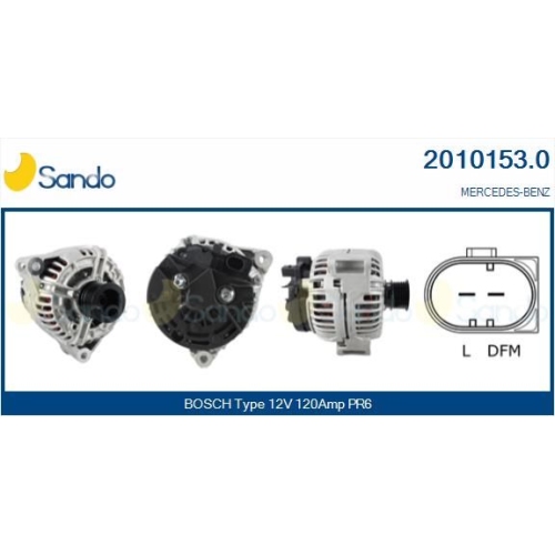 Generator Sando 2010153.0 für Mercedes Benz Mercedes Benz Mercedes Benz
