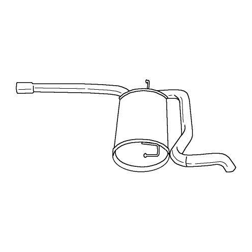 Endschalld&auml;mpfer Sigam 11621 f&uuml;r Fiat Hinten