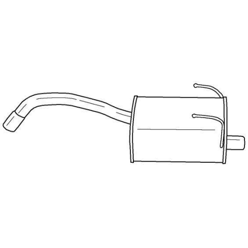 Endschalld&auml;mpfer Sigam 12648 f&uuml;r Fiat