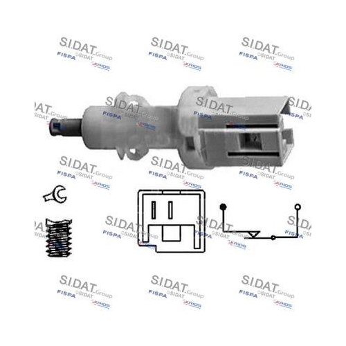Bremslichtschalter Sidat 5.140024 für Alfa Romeo Citroën Fiat Lancia Peugeot
