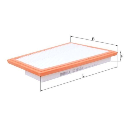 Luftfilter Mahle LX 1850/2 f&uuml;r Mercedes Benz Mercedes Benz Mercedes Benz